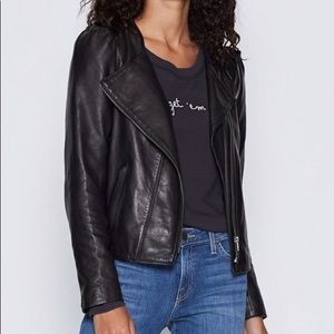 Hour Derica Lamb Leather Jacket Size L NWT